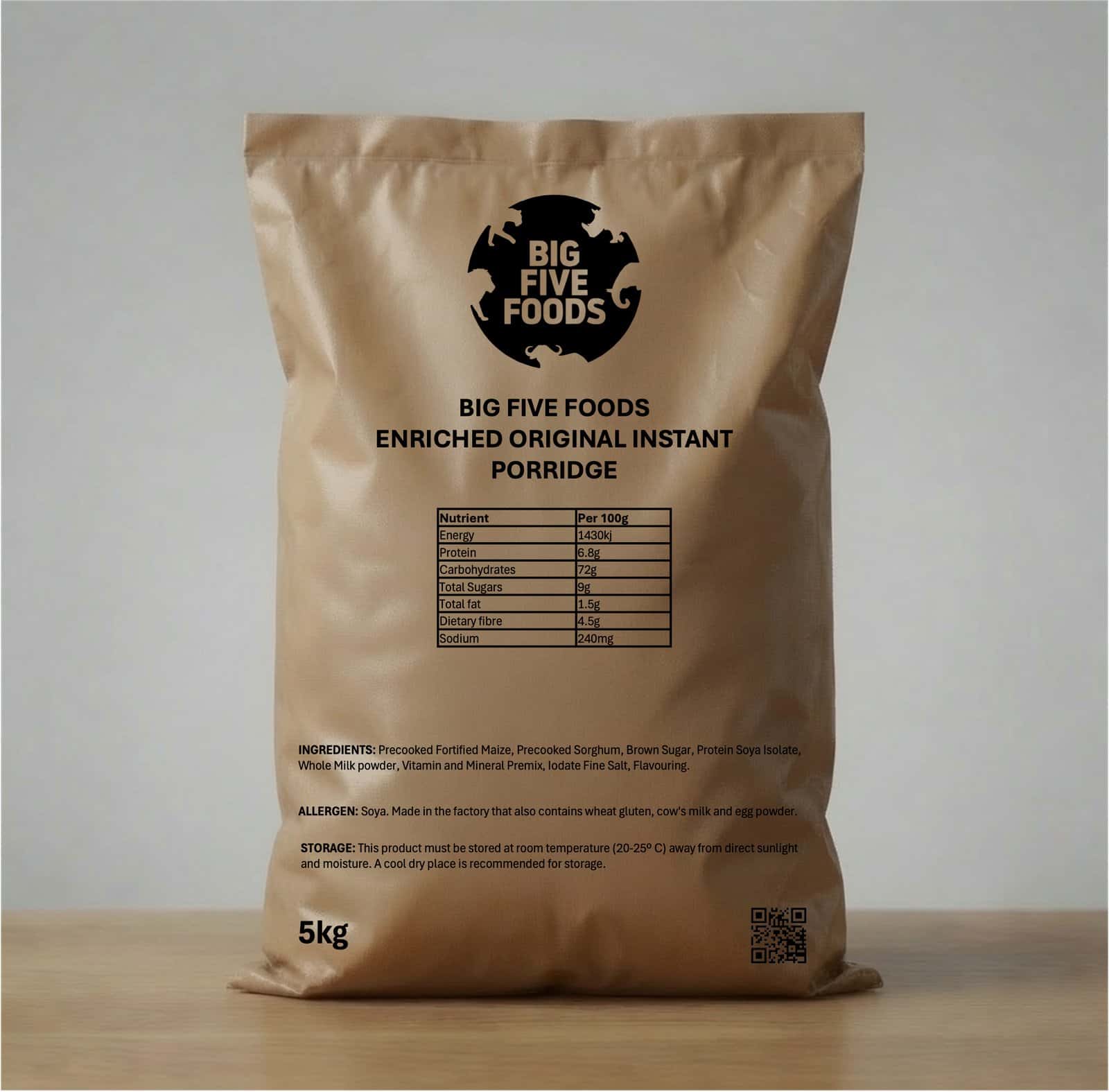 Papa enriquecida 5kg, aprovada NSNP