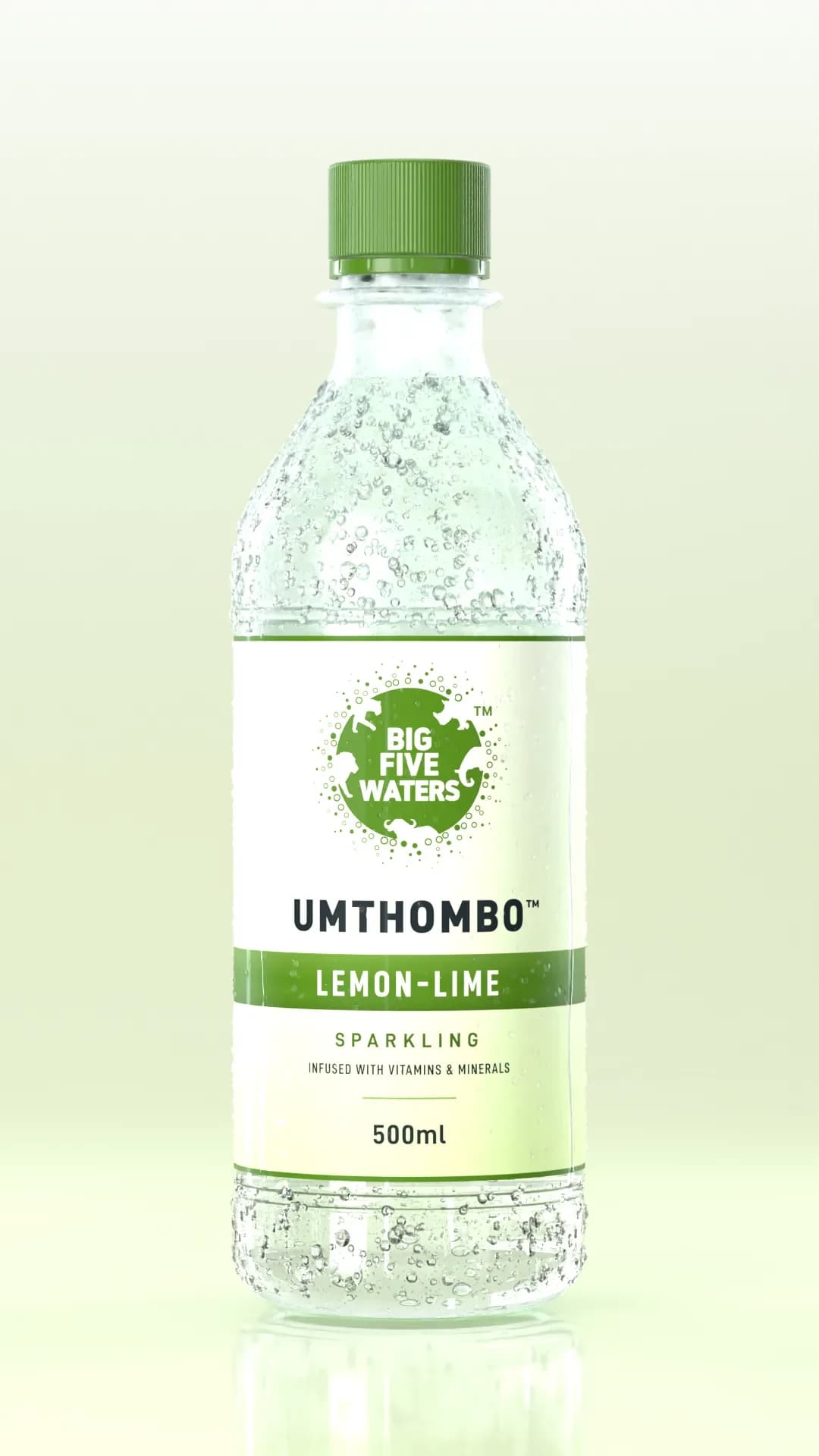 UMTHOMBO™ Sparkling Lemon-Lime 500ml bottle, vitamin- and mineral-infused